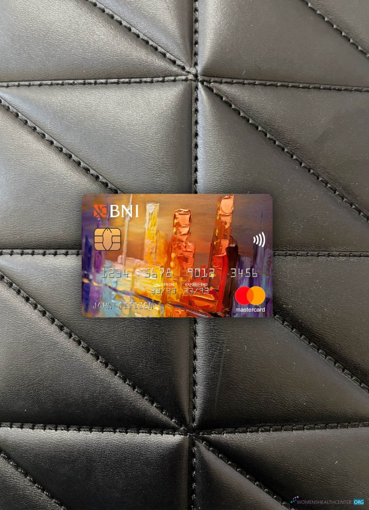 Download Indonesia bank Negara indonesia (BNI) mastercard photolook front Photoshop template